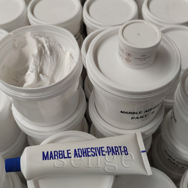 Hardener for marble glue